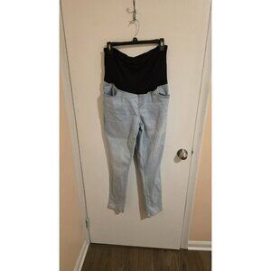 Isabel maternity Jeans skinny Size 12 blue denim jeans maternity band 32wx29L